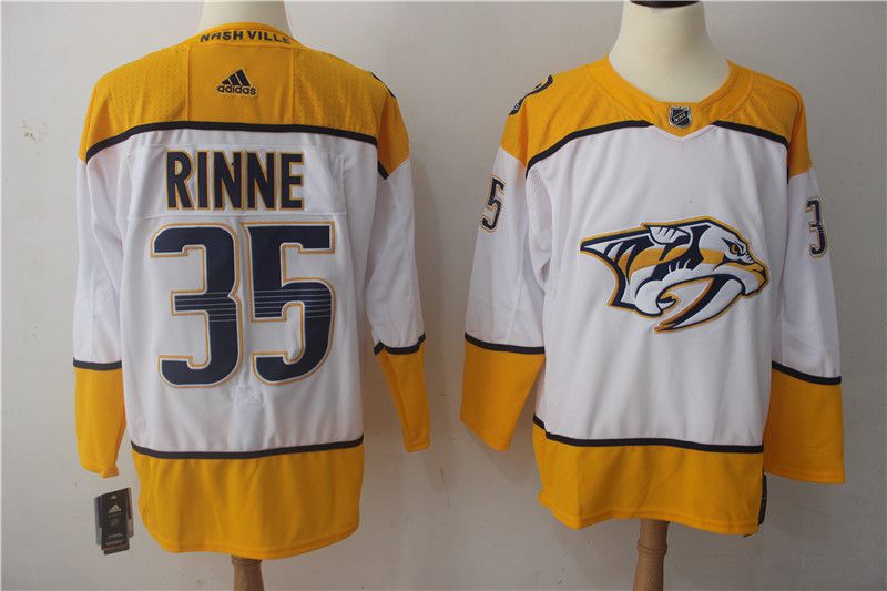 Men Nashville Predators 35 Rinne white Hockey Stitched Adidas NHL Jerseys